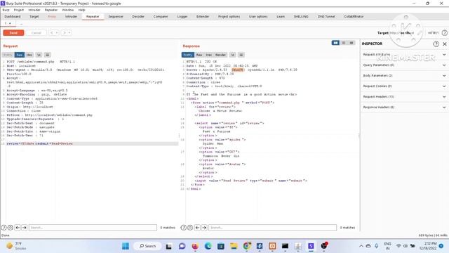OS command injection with out of band interaction for data exfiltration смотреть онлайн