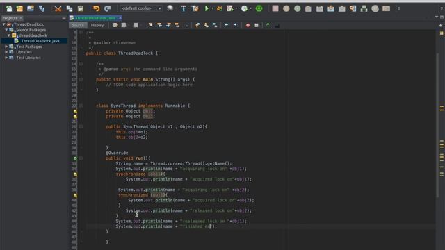 11 | How to create a deadlock scenario programatically in Java смотреть онлайн