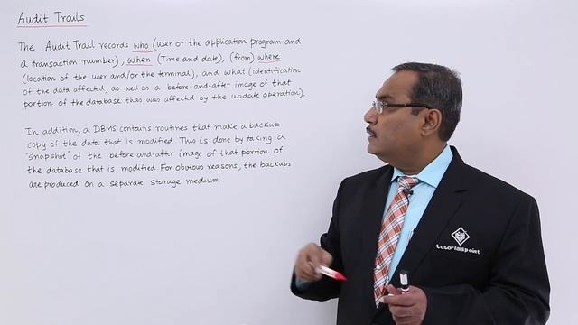 DBMS - Audit Trails смотреть онлайн