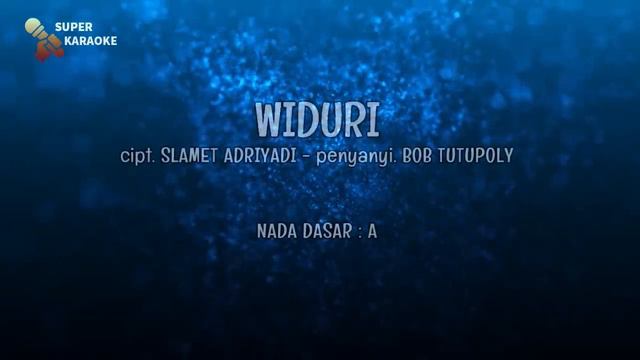 WIDURI - Bob Tutupoly | KARAOKE HD смотреть онлайн
