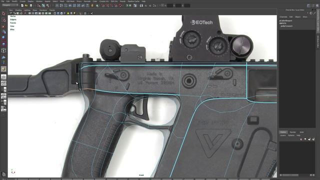 GUN MODELING in MAYA part 1 - hard surface modeling tutorial.mp4 смотреть онлайн