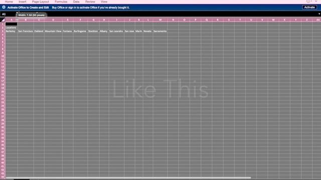 Excel: Select All + Resize All Columns смотреть онлайн