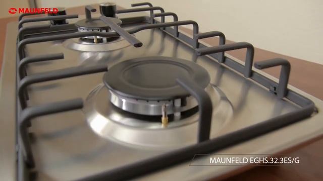 Газовая варочная панель MAUNFELD EGHS.32.3ES/G смотреть онлайн