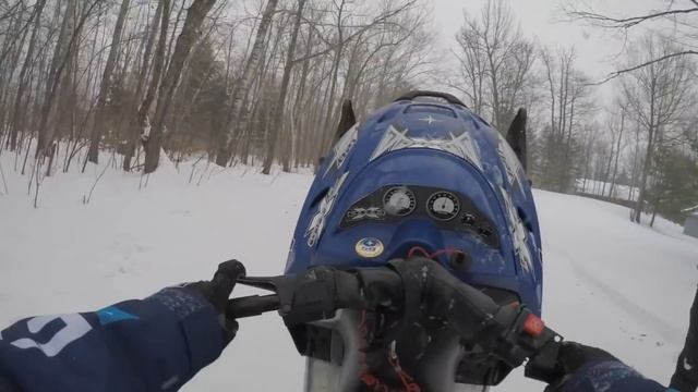 INSANE WHEELIE ACTION ON A MINI SNOWMOBILE смотреть онлайн