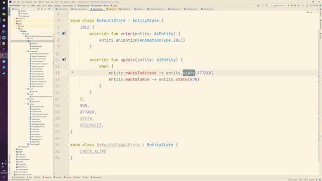 Kotlin LibGDX/KTX RPG Tutorial - Part 18 (AI State) смотреть онлайн
