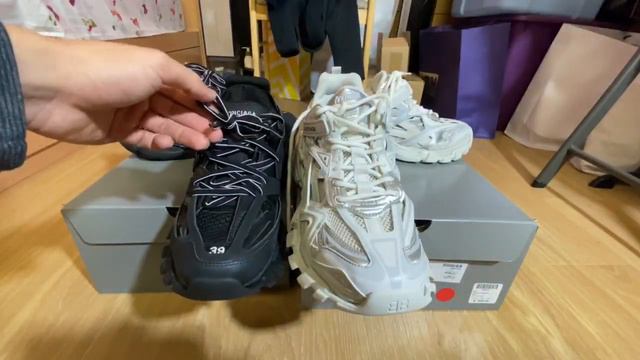 Balenciaga Track 1 And Track 2 Comparison