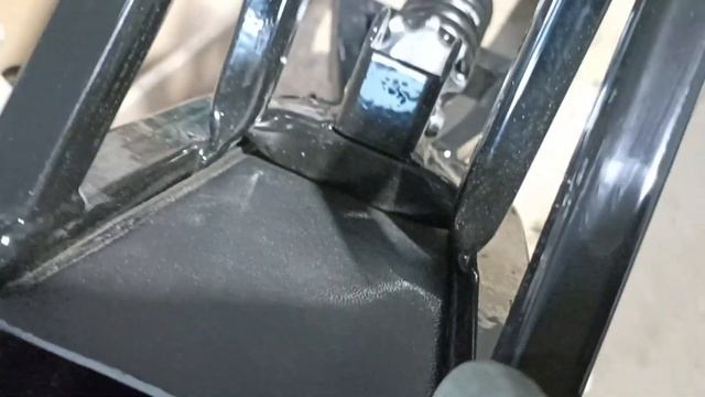 Мотоцикл из гироскутера. Пробная покраска. смотреть онлайн