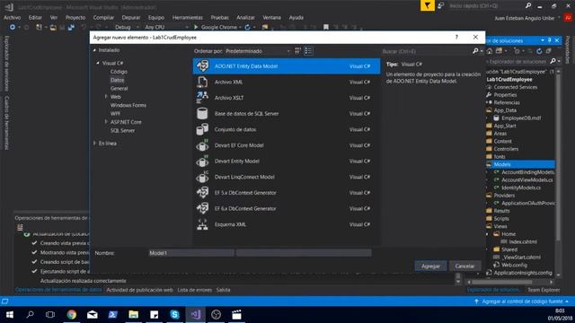 Crear Modelo Entity Framework a partir de base de datos local смотреть онлайн
