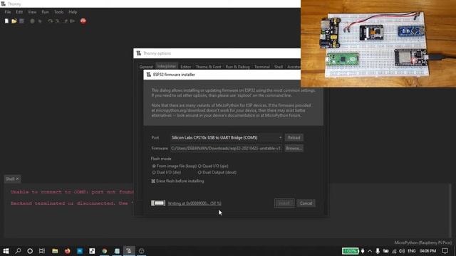 How to Install Micropython in ESP32 | Thonny IDE | (Hindi) смотреть онлайн
