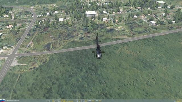 DCS world SA-342 Gazelle Кувырок назад и кувырок вбок смотреть онлайн