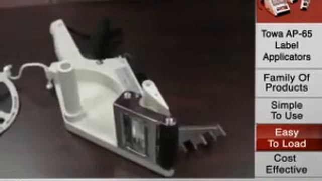 Аппликатор этикеток Towa AP 65 в действии