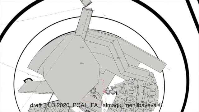 Ulugh Beg: Instrinsic Futurstistic Machine of Central Asia_Plan Sketch up by Almagul Menlibayeva© смотреть онлайн