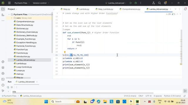 Python Session 3 -What is Higher Order Functions смотреть онлайн