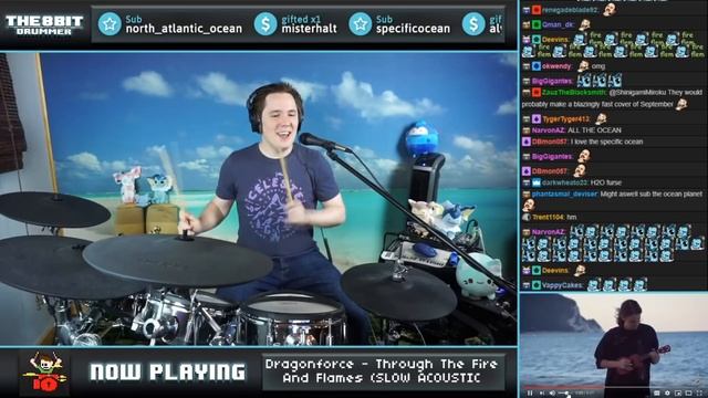 Through The Water And The Waves On Drums! смотреть онлайн
