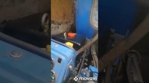 Установка счётчика моточасов на минитрактора.