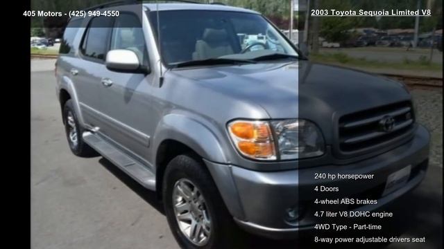 2003 Toyota Sequoia Limited V8 смотреть онлайн