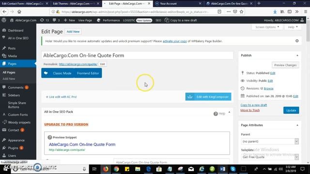 Edit WordPress site pages with Wp Bakery page builder смотреть онлайн