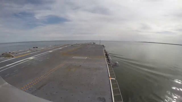 USS Gerald R Ford CVN 78 gets underway смотреть онлайн