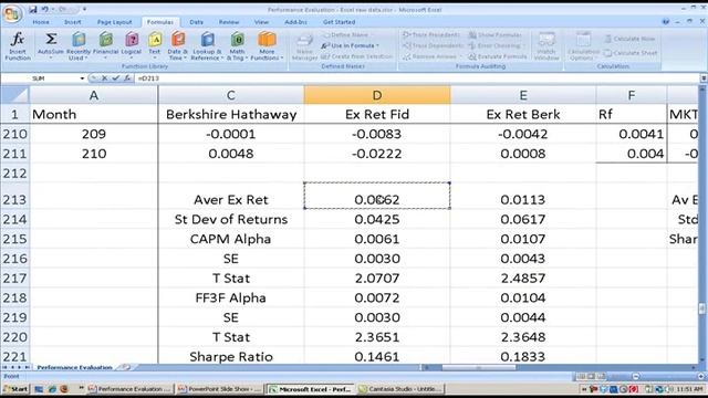 Inv L24 Performance Measurement in Excel смотреть онлайн