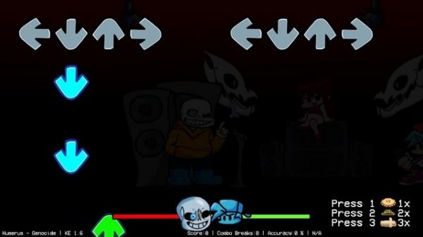 The Best Undertale Game Over Screen in FNF (VS Sans, Chara, Undyne) - Friday Night Funkin'