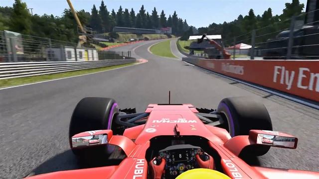 WOW! Ferrari drift in Eau Rouge Spa! смотреть онлайн