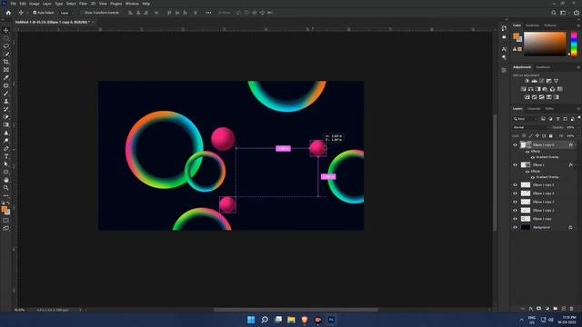 Glass Morphism Effect & 3D Neon Effect in Photoshop - हिंदी смотреть онлайн