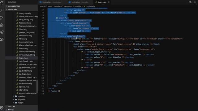 Opencart tutorial module development Single instance module admin section смотреть онлайн