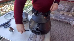 Афганский казан. Баранья голова.