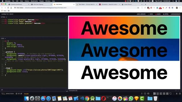 How to clip background into TEXT смотреть онлайн