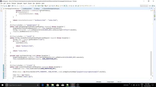E06 Create file on Google Drive смотреть онлайн