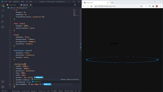 Glow Effect 360 Degrees View | HTML CSS and Javascript смотреть онлайн