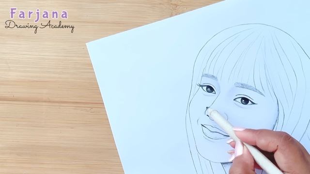 Blackpink Lisa - Pencil sketch Tutorial for beginners || How to draw Blackpink Lisa- Step by Step смотреть онлайн