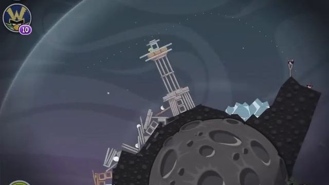 Angry Birds Space Fry Me To The Moon Level M3-10 Mirror World Walkthrough 3 Star смотреть онлайн