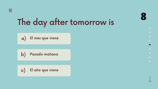 Time Phrases in Spanish Future Tense | QUIZ смотреть онлайн