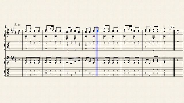 La Tolérance Op.58 N°6 - Ferdinando Carulli  (1770-1841) - Tablature