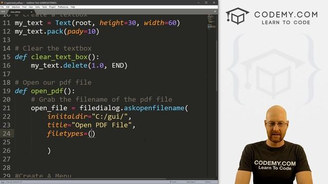How To Read A PDF File With Tkinter - Python Tkinter GUI Tutorial #143 смотреть онлайн