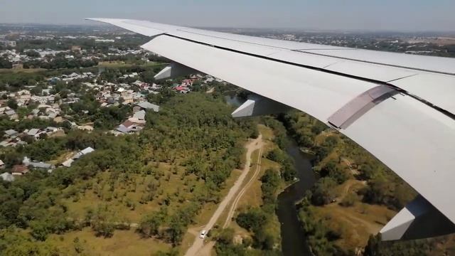 Посадка Embraer E190-E2 P4-KHB Air Astana на 05R Алматы аэропорт