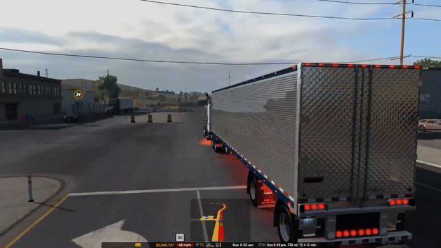 ATS 1.37 Trucking: Custom BiggDogg Pete 379 and Jon Ruda 48 Foot Reefer смотреть онлайн