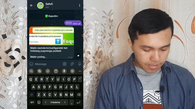 TELEGRAM NOMERNI ANIQLASH