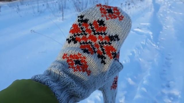 Варежки ручной работы с белорусским орнаментом. смотреть онлайн