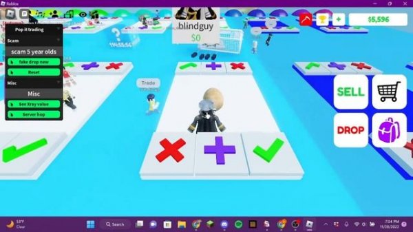 Pop it trading scam script (Fake drop)