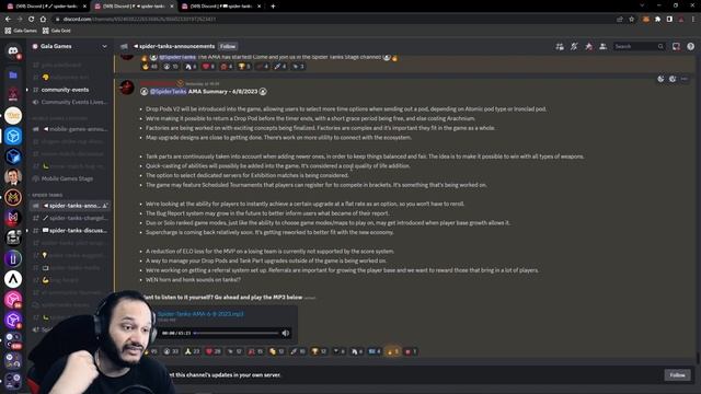 I Watched The Spider Tanks Discord AMA So You Don't Have To! смотреть онлайн