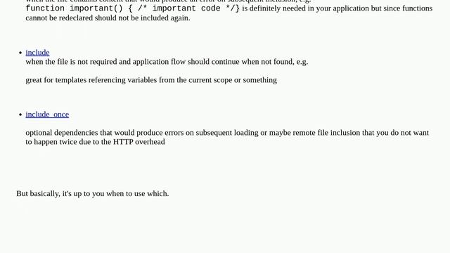 Difference between require, include, require_once and include_once? смотреть онлайн