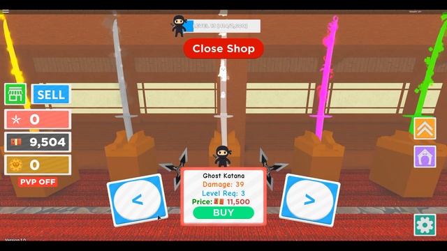 ПРИЗРАЧНАЯ КАТАНА НАЧИНАЕМ НИНДЗЯ КАЧ В ROBLOX!НИНДЗЯ МАСТЕРА В РОБЛОКС! смотреть онлайн