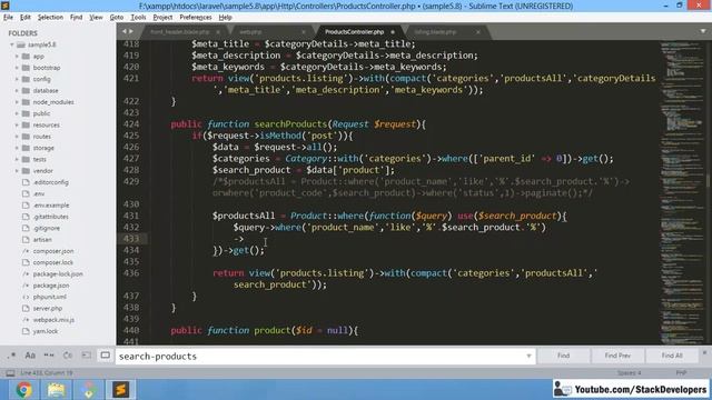#129 Make E-com in Laravel 5.7 / 5.8 | Better Products Search | Color/Description Search смотреть онлайн
