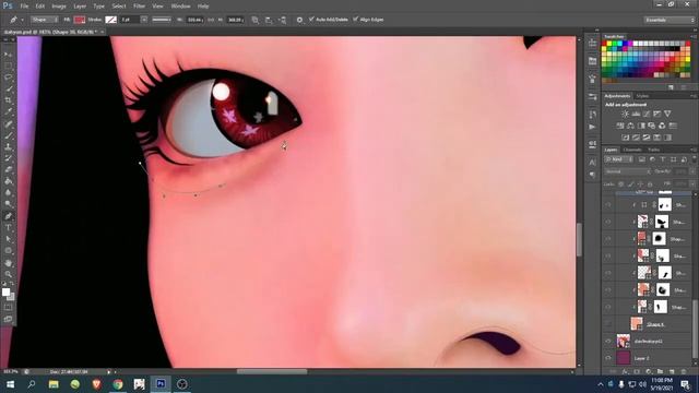 VEXEL ART USING PHOTOSHOP (DAHYUN) - SPEED ART