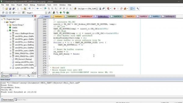 STM32. Modbus Slave. Первое погружение в Modbus RTU. Пишем функции для пакетов Request/Responce.