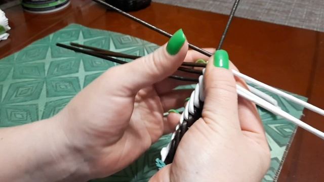 МК! Воздушная ручка из бумажной лозы