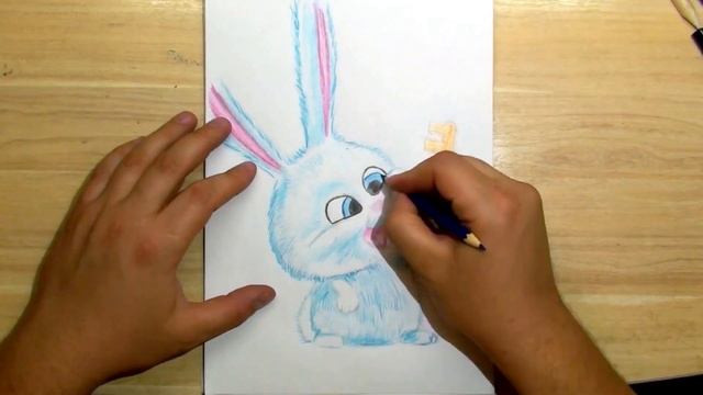 РИСУЕМ ЗАЙЧИКА ИЗ ТАЙНАЯ ЖИЗНЬ ДОМАШНИХ ЖИВОТНЫХ. How to draw rabbit from The Secret Life of Pets смотреть онлайн