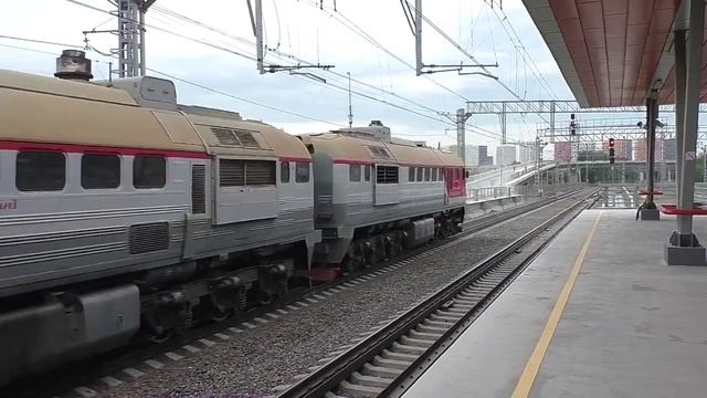 Тепловоз 2М62У-0030 (ТЧЭ-2) следует резервом. смотреть онлайн